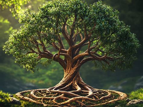 Illustration stylisée de l'Arbre de Vie, symbolisant la vie, la croissance et la connexion