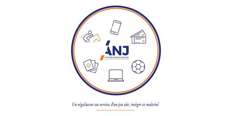 Logo de l'ANJ (Autorité Nationale des Jeux)