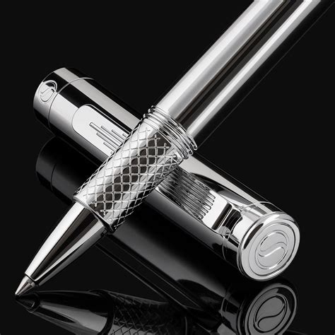 Collection de stylos de luxe en argent et avec la couleur Tiffany Blue®.