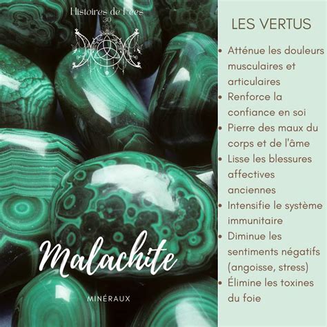 Schéma comparatif entre la malachite minérale et le colorant vert malachite, soulignant leurs différences de composition et d'usage.