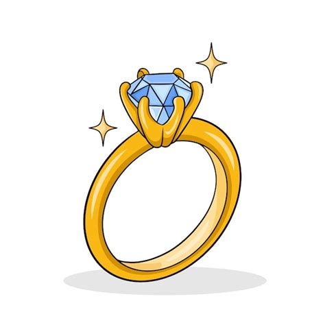 Illustration d'une bague de luxe sertie de diamants.