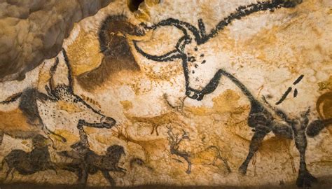 Illustration de peintures rupestres utilisant des pigments d'hématite