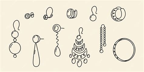 Illustration de différents types de bijoux de téléphone portables.