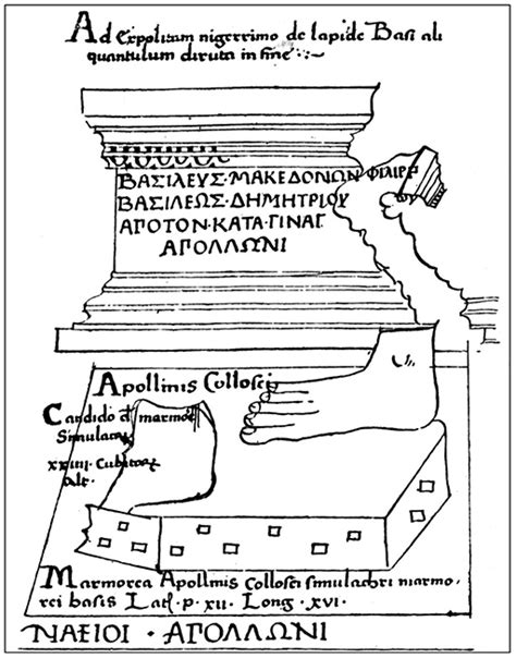 Portrait de Cyriaque d'Ancône ou une illustration de ses découvertes.