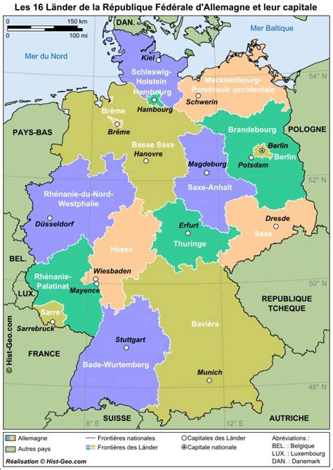 Carte de l'Allemagne avec indication de la région de Hesse et du site de Feuersteinacker