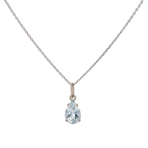 Pendentif aigue-marine et diamant, mettant en valeur l'éclat des deux pierres