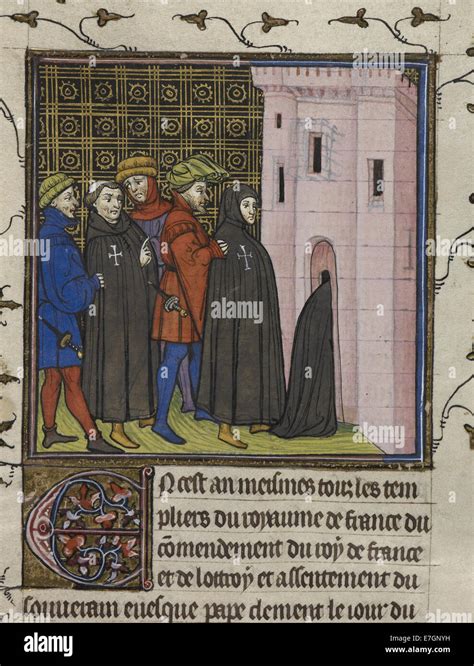 Illustration de l'arrestation des Templiers