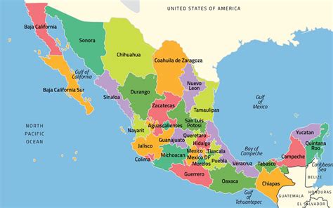 Carte du Mexique mettant en évidence l'État du Michoacán et les zones d'influence des cartels