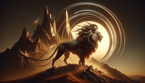 Illustration stylisée d'une tête de lion, symbolisant la force et la royauté.