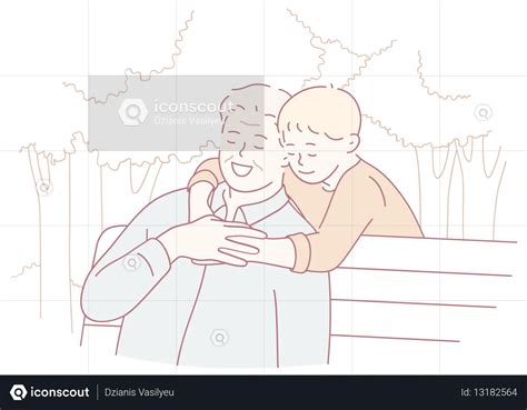 Illustration représentant des parents réconfortant un enfant