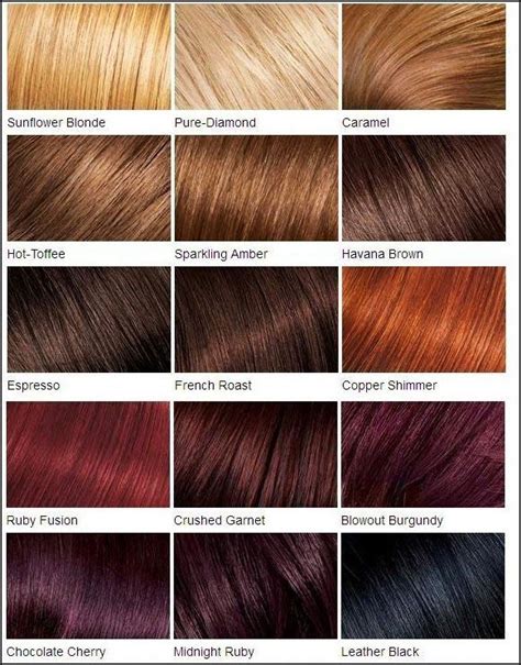 Palette de couleurs suggérées pour les cheveux, le maquillage et le teint des poupées