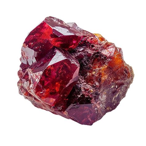 Grenat rouge profond, symbole de passion et d'énergie