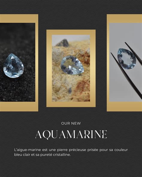 Aigue-marine d'un bleu clair, évoquant la pureté de l'eau