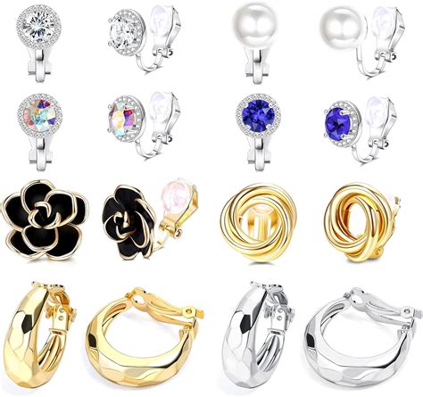 Gamme de composants pour la création de boucles d'oreilles à clip DIY