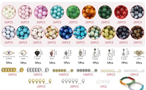 Schéma des différentes manières d'enfiler des perles pour créer des bracelets et boucles d'oreilles.