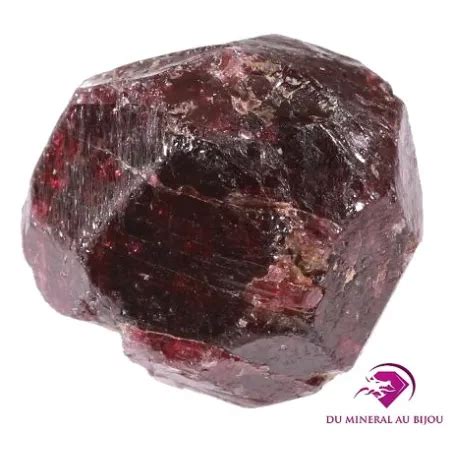 Représentation d'un cristal de grenat almandin