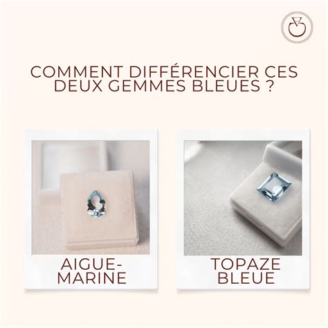 Comparaison visuelle : Topaze bleue vs Aigue-marine