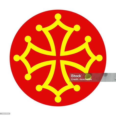 Illustration de la Croix Occitane avec ses douze perles