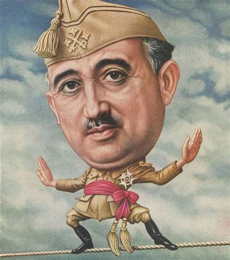Caricature de Franco dans son placard