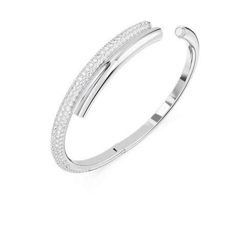 Gamme de bracelets jonc Swarovski en argent et métal précieux