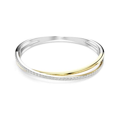 Bracelet jonc Swarovski collection HYPERBOLA avec cristaux en forme de baguette