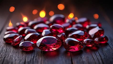 Illustration d'un grenat rouge vif, mettant en avant sa couleur profonde et son éclat.