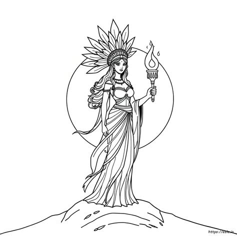 Représentation artistique d'une déesse marine antique tenant une aigue-marine