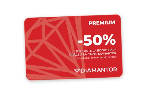 Infographie détaillant les avantages de la Carte PREMIUM Diamantor