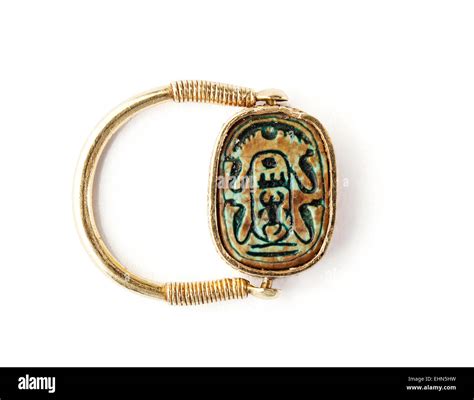 Représentation d'un anneau égyptien ancien en roseau tressé