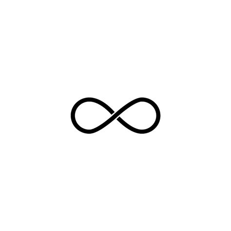 Dessin stylisé du symbole de l'infini