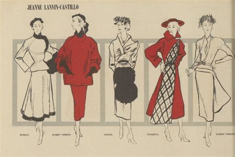 Illustration ou photographie d'une collection de mode Lanvin des débuts