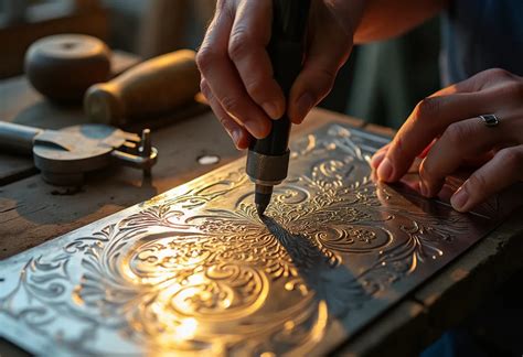 Schéma illustrant le processus de poinçonnage d'un bijou en argent.