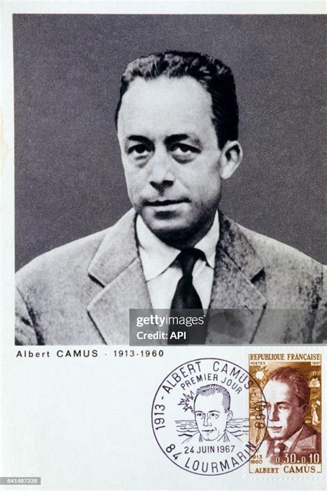 Portrait d'Albert Camus dans sa jeunesse, avec une mention de Louis Germain comme figure paternelle.