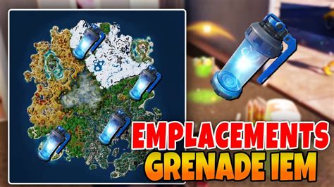 Schéma montrant les emplacements des grenades et des lance-grenades pour combattre les AMP Suits.