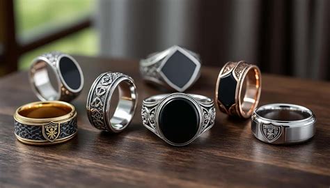 Une sélection de chevalières chrétiennes pour hommes, mettant en avant des symboles religieux et une facture artisanale.