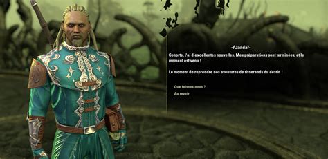 Illustration du compagnon Azandar dans TESO, mettant en avant son talent 