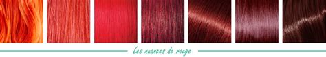 Exemple de coloration capillaire rouge grenat