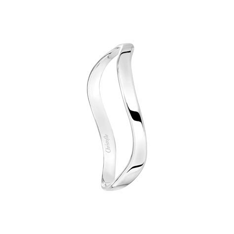 Photo d'un bracelet jonc Christofle plaqué argent poli
