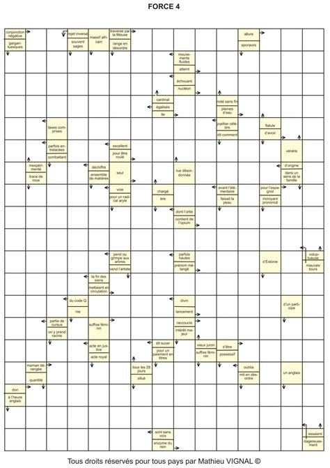 Schéma expliquant le principe des mots fléchés avec des définitions et une grille.