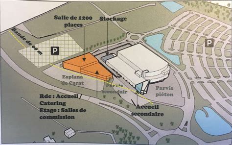 Plan de l'Espace Carat, lieu de la tenue du salon Direction Emploi