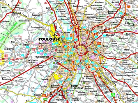 Carte de la région Toulousaine avec Revel mis en évidence