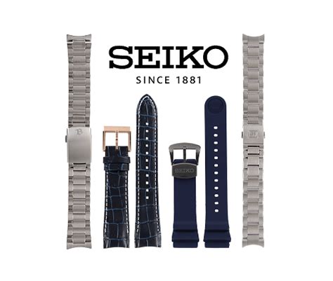 Image illustrant la diversité des bracelets Seiko : classiques et sportifs.