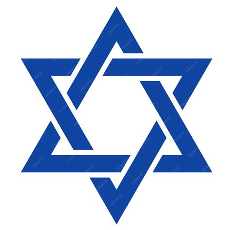 Une étoile de David (hexagramme) stylisée.