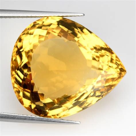 Image d'une citrine jaune vif