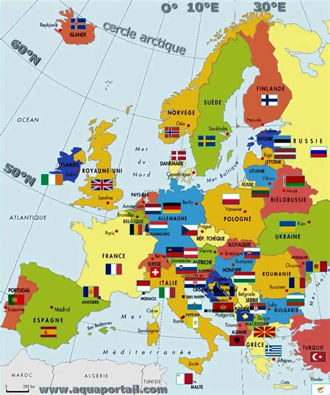 Carte de l'Europe avec des points indiquant les zones de livraison de 58 Facettes