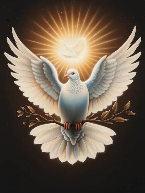 Illustration symbolique de la colombe représentant le Saint-Esprit