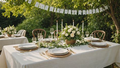 Exemple de décoration de table pour une confirmation avec des éléments religieux discrets et élégants