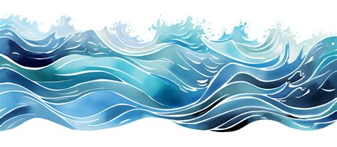 Représentation stylisée de vagues marines bleues évoquant la couleur de l'aigue-marine.