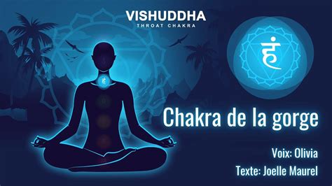 Infographie montrant le chakra de la gorge et ses connexions avec la communication et l'expression.