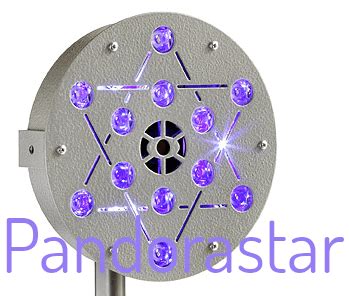 Lampe PandoraStar avec son interface de contrôle LCD et bouton